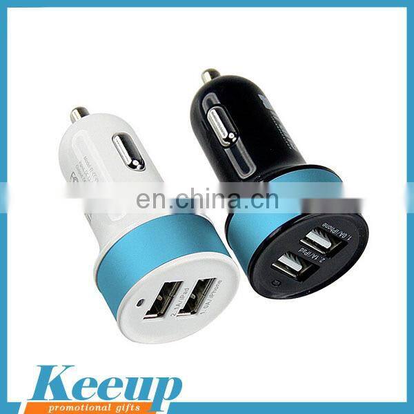 Most Popular Promotion Gifts Dual Port USB Car Charger