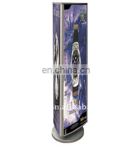 Hot Sell Three Sided Rotating Light Box, Customize Logo