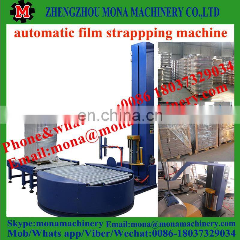 Multipurpose plastic pallet strap shrink wrapping machine