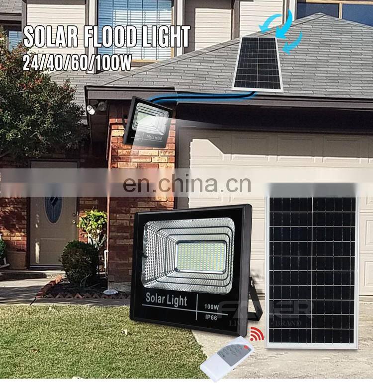 Faner factory price housing for led lighting led flood light 120w solar led flood light 12 volt