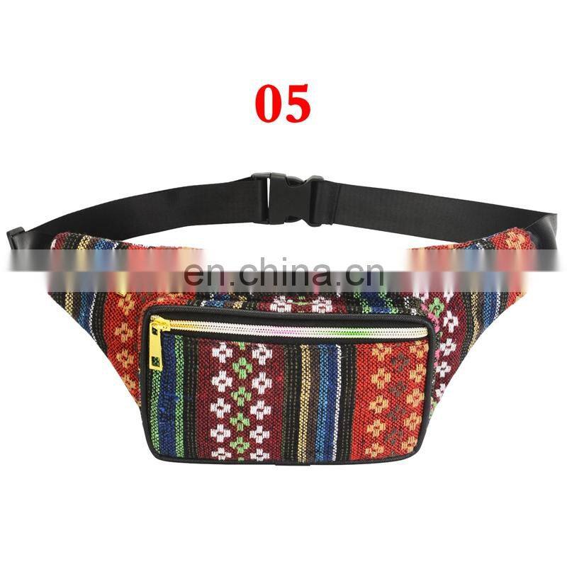 Bohemia Woman Waist pockets Girls Purses Travel Candies Bags 5Colors
