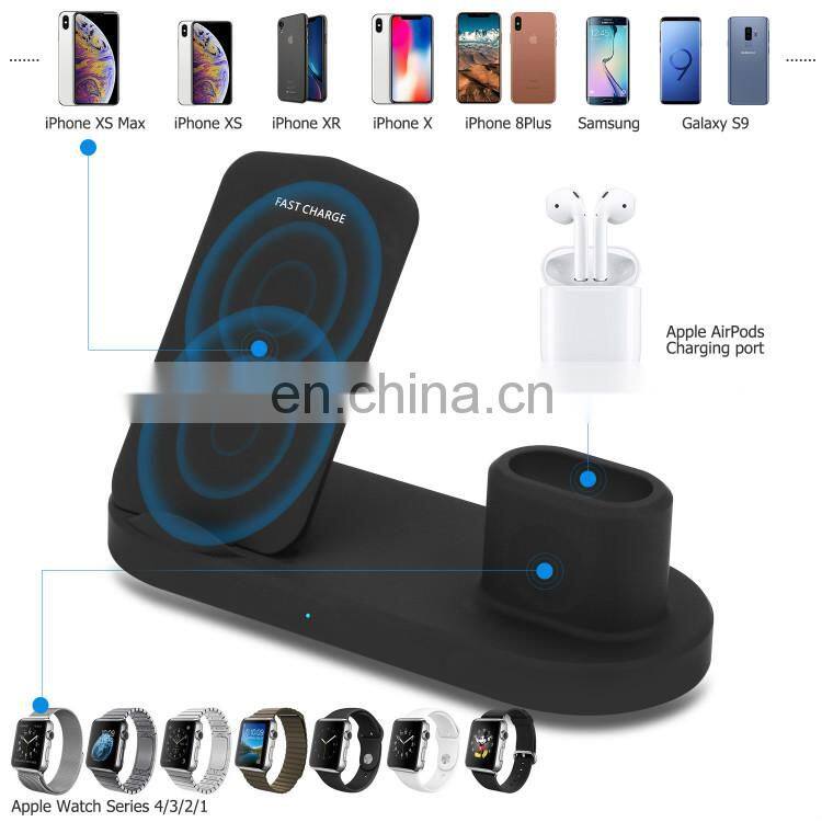 four in one wireless charger custom logo for phone