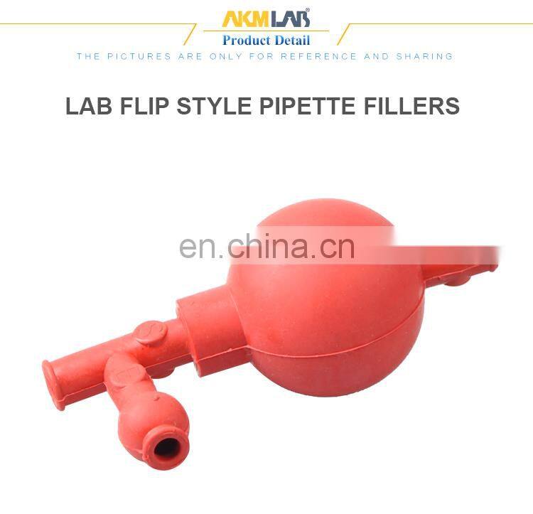 AKM LAB Flip Style Pipette Fillers Bulb Rubber Filler