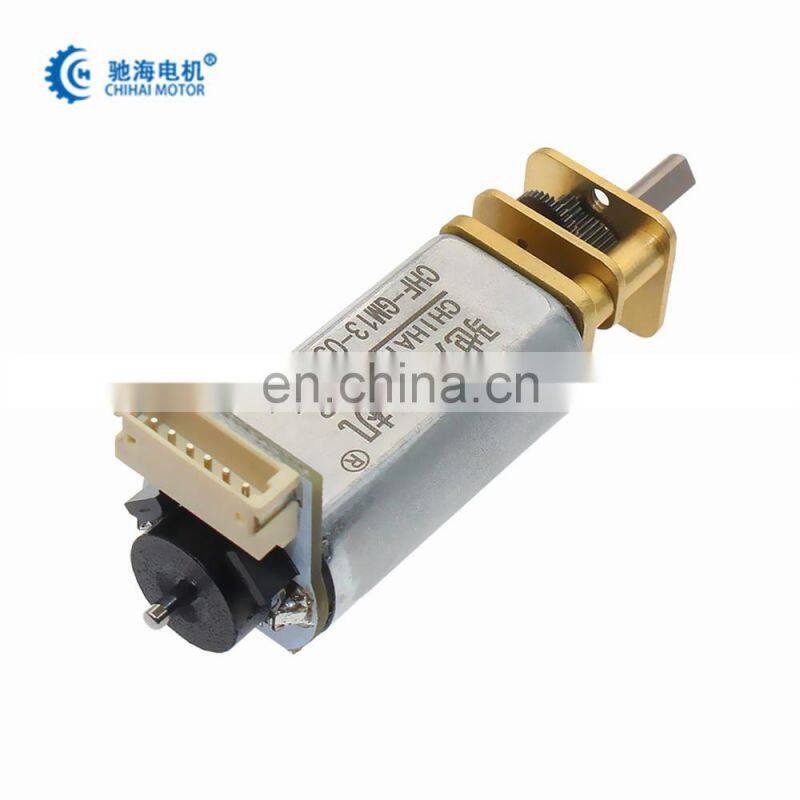 chihai motor CHF-GM13-050S Mini DC Brush Reducer encoder Motor With Precise Metal Gear Box for Security Monitoring Equipment