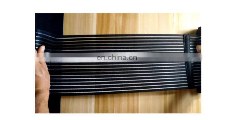 Custom-made weight lifting waist band for bodybuilding and keeping warm with waist plate protruding belt