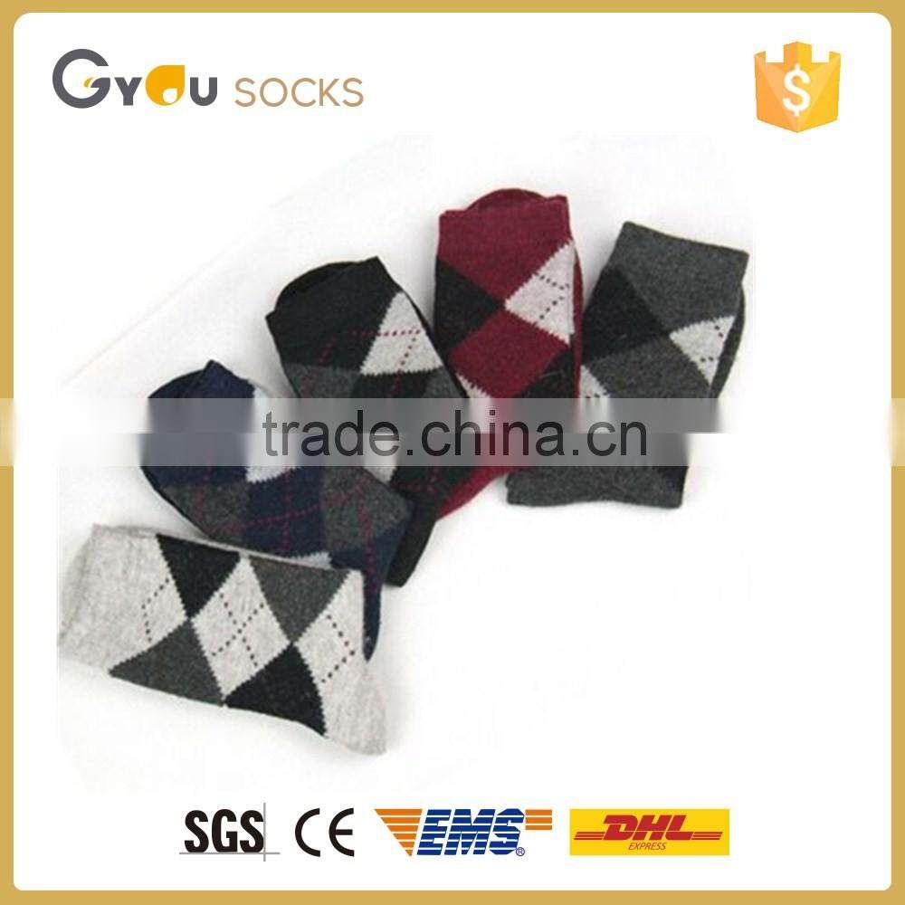 Bulk wholesale custom men warm wool ankle tube socks/men business combed cotton socks