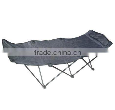 Foldable outdoor bed with steel tube and oxford fabric