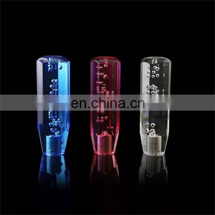 Auto dildo crystal LED multicolor light with lengthened frosted throttle variable speed anti-slip universal shift head