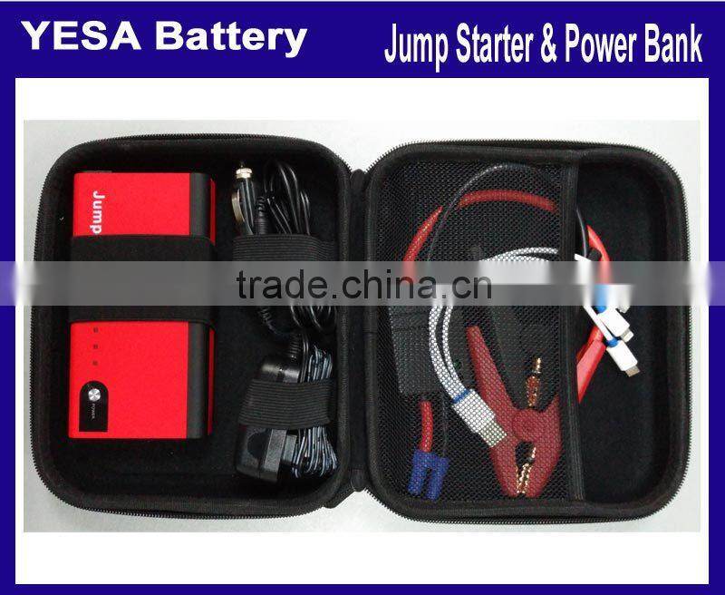for any displacement Gasoline Car / Diesel Vehicle Thin Tpye 11000mAh Li-ion battery for USB EC5 output Jump Starter