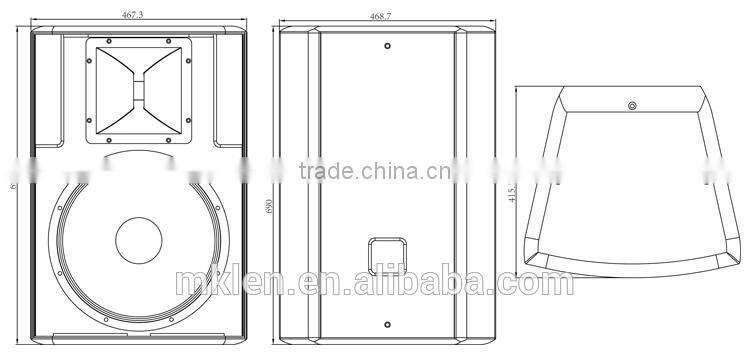 AQ15 white painting 15" stage speaker