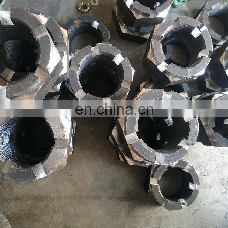 DIN935 M16 Carbon Steel Roasting Galvanized High Quality Hexagon Slotted Nuts Hex slotted nuts