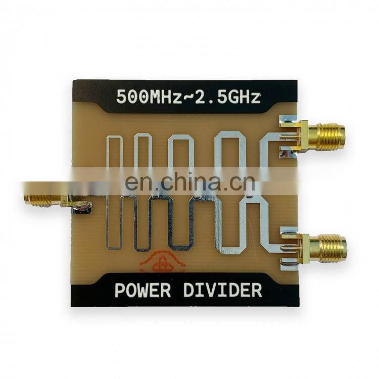 1 Way Input 2 Way Output 500-2500MHz Wilkinson Power Divider Splitter Combiner Board