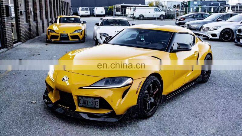 Runde AIM Style Carbon Fiber Material Bodykit With Front Rear Lip Side Skirt Warp Angle Spoiler For Toyota Supra A90 Body Kit