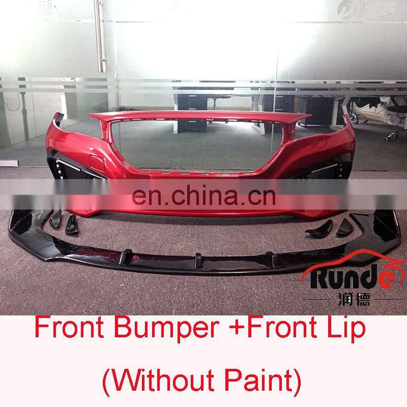 Runde Car Modification Excellent ABS Material MG6 Front Bumper Lip Side Skirt Spoiler Suitable For New Morris Garages 6 Body Kit