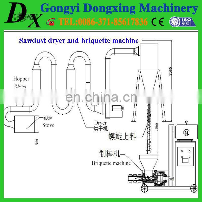 Manual Screw press biomass briquette press