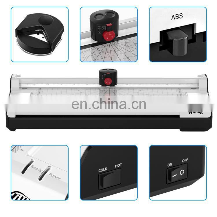card laminator Entry width 330mm  A3 A4 plastic Hot ColdLaminator Office Laminating Machine Manual Table Pouch Laminator