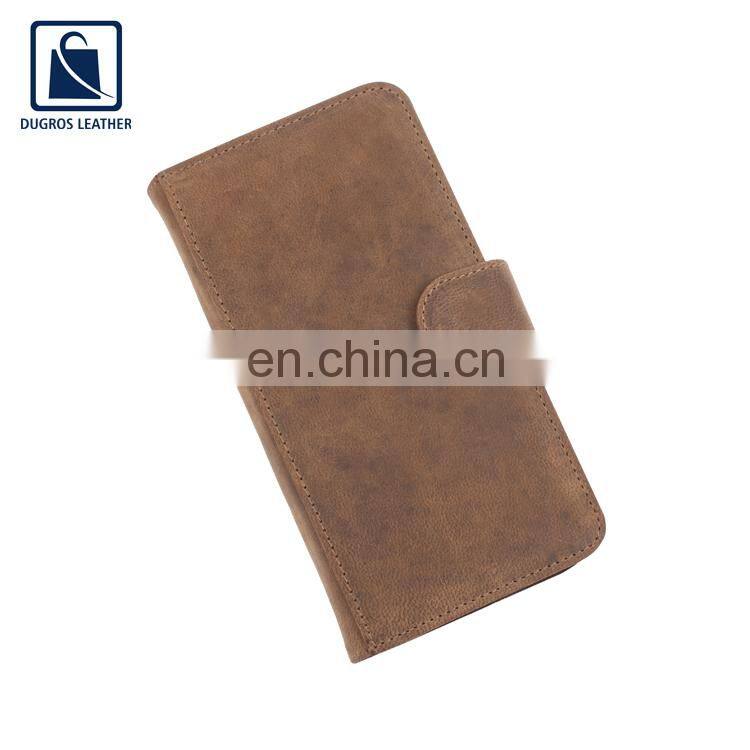 Reputed Exporter of Suede Lining Anthracite Fitting Eye Catching Pattern Genuine Leather Phone Mobile Case at Good Price