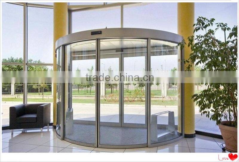 Hotel exterior doors aluminum automatic curved doors manufacturers