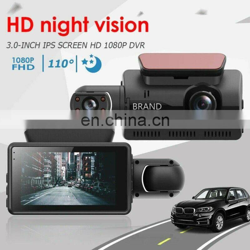 Dash Cam Car Auto DVR 3.0" LCD Full HD 1080p Dashboard Wide Angle Camera Video Interior Recorder with G-Sensor Loop Recording