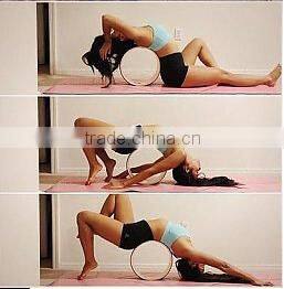 black-green yoga wheel