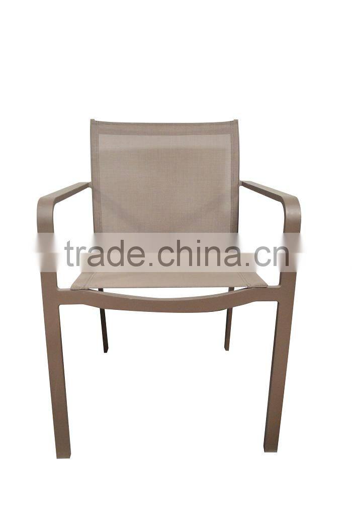 Eco-friendly Top Quality Leisure Furniture Grey Outdoor Aluminium Cheap Chair / Acapulco Chair