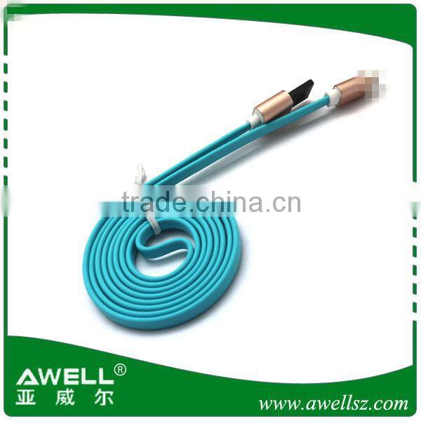 High quality white Color Mini USB cable Shielded twisted pair mini B usb cable