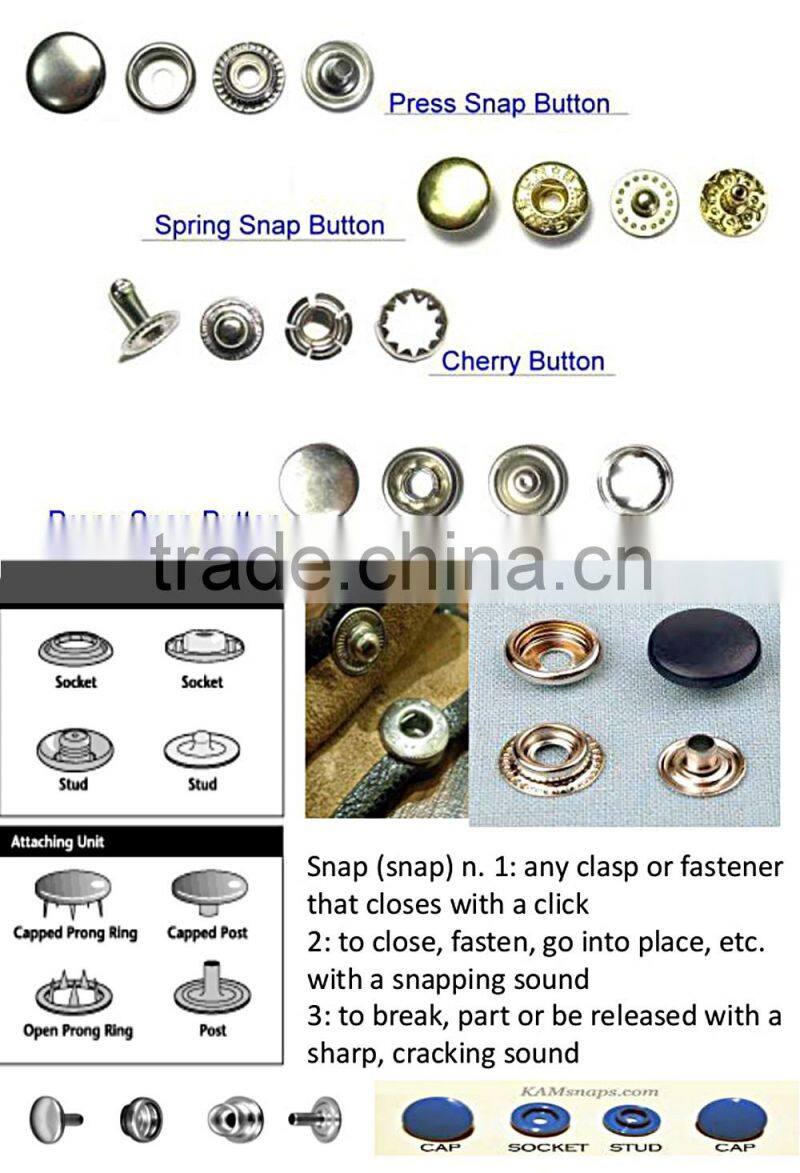 Low price customized popular metal snap button