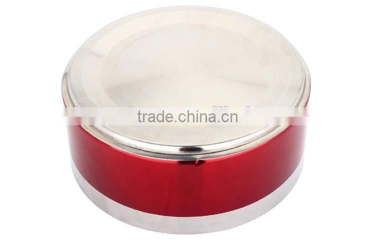 metal stainless steel 4 layers compartment lunch box/ hand pot with foldable handle/ food carrier