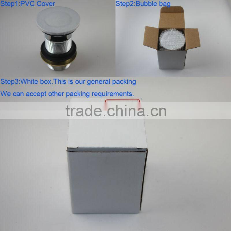 Watermark New Style Basin Wash Waste Drain Pop Up Click Clack Chrome Plated With Overflow(K90)