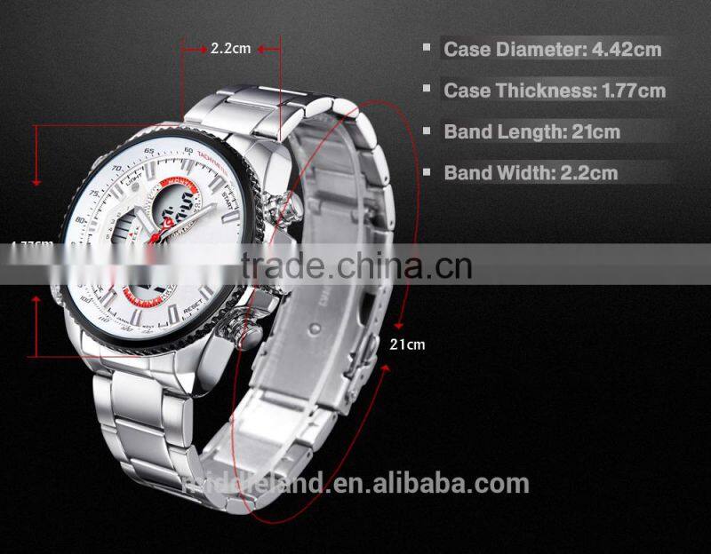 Middleland brand factory price LED best supplier for America market 8018 stainless steel watch
