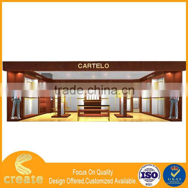 Factory direct sales all kinds of multifunctional metal & wood combined display stand/case/showcase/cabinet for costume/garment/