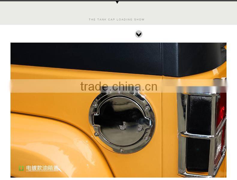 China zinc alloy gas door cover small engine fuel tank for jeep wrangler gas mini car