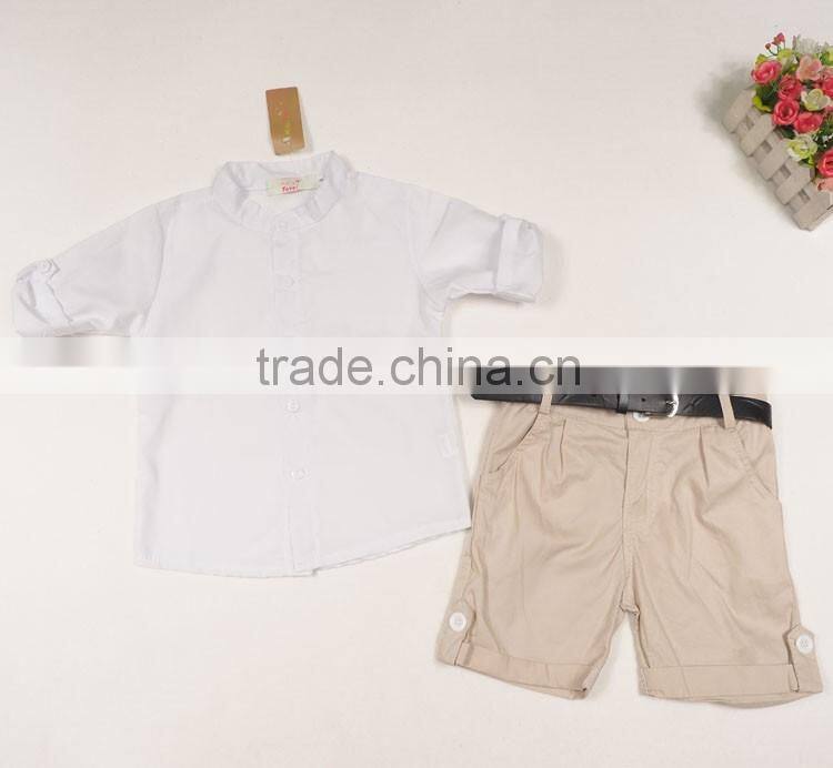 Fashion Handsome Boy Cloth Set 2016 New Arrival European Style Gentleman Suit Set 2 pcs Outfits