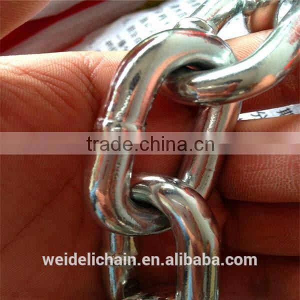 DIN763 Iron Ordinary Mild Stee Long Link Chain