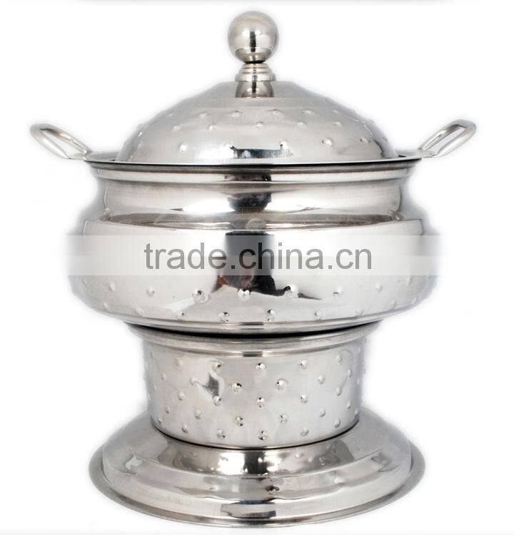 Steel Cheffing Dish, Wedding & Party utensils, food serving dish, hot keeping dish, Catering item, Hotel & Restaurant utensils