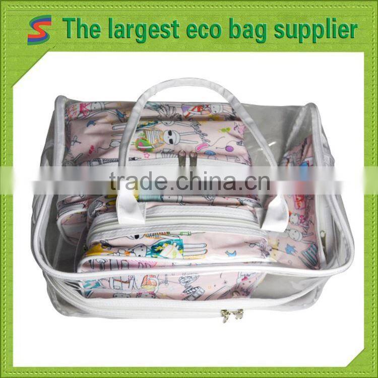 Promotional clear pvc cosmetic bag