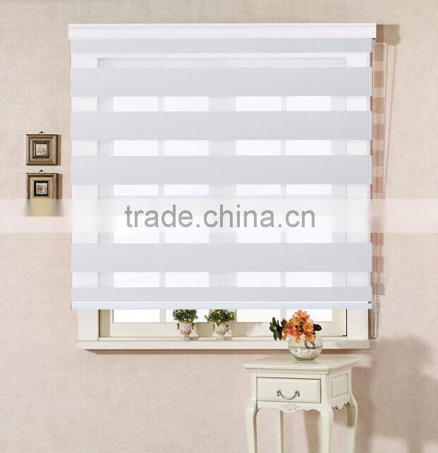 Double Layer Manual Zebra Blind For Living Room /living room curtains