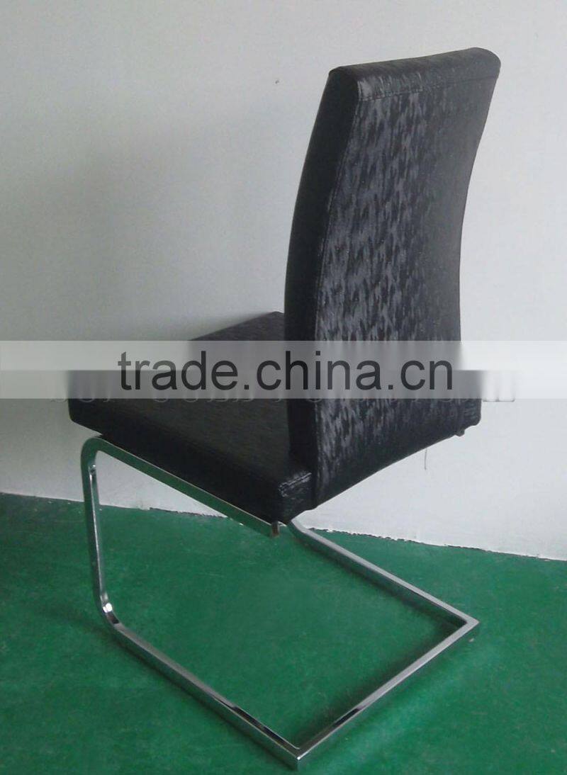 Factory customize modern chrome steel dining chair (SZ-DC082)