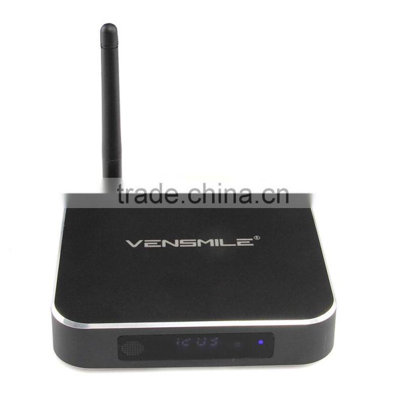 2016 hot selling android tv box Vensmile v1 amlogic s905 android quad core tv box 4k android tv box full hd media player 1080P