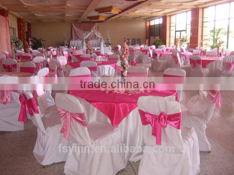 popular round plain spandex wedding table cloth
