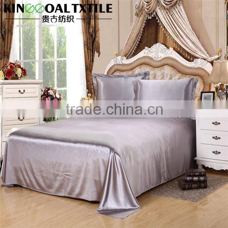 100% Cheap pure silk 19mm seamless single/double/queen/king sizes flat sheet
