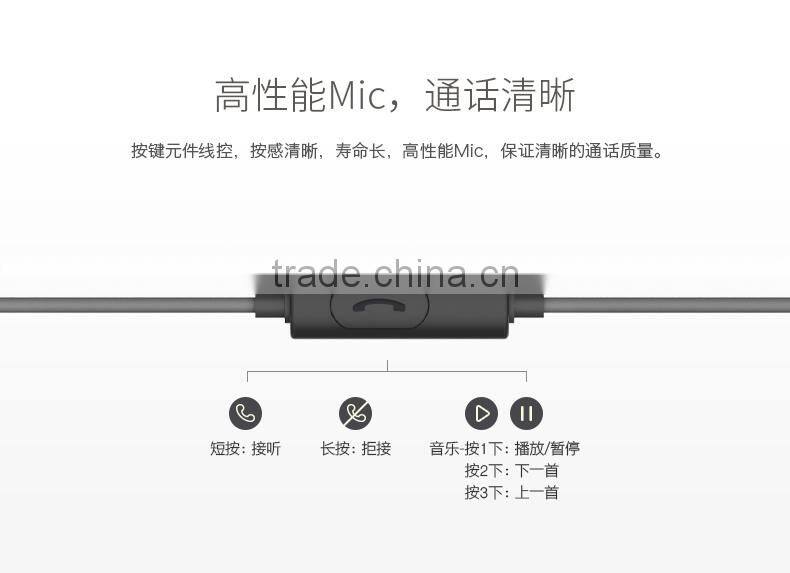 Original ROCK Mula Stereo Earphone in-ear Headphone Handsfree with Mic For SAMSUNG For iPhone Universal Earbud MT-4381