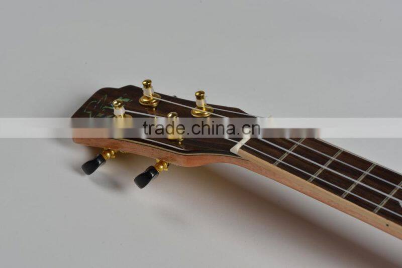 23 inch concert ebony wooden ukulele not plastic ukulele
