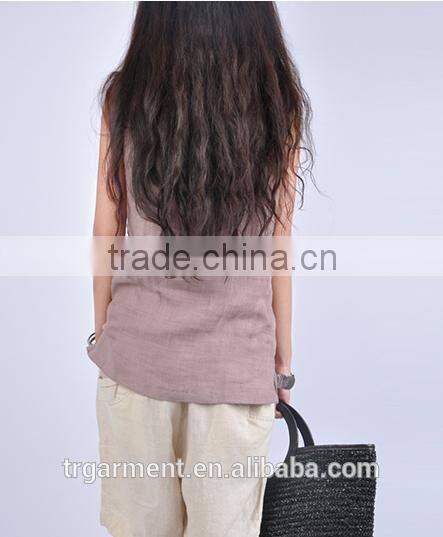linen tank top stock tank top guangzhou garment factory
