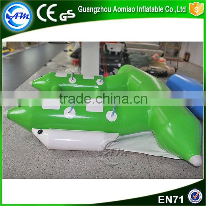 Cheap water toys fishing boats inflatable flying fish towable for sale