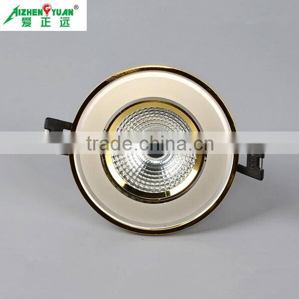Gold color cut95mm sun flower radiator 7w led ceiling light