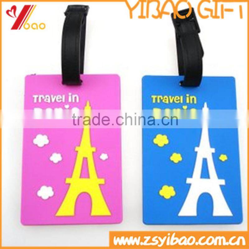 Custom luggage tag soft pvc luggage tag wholesale, name tag for travel