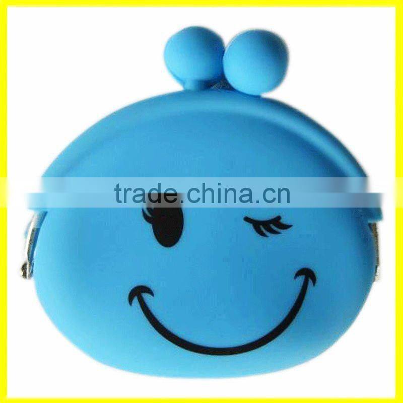 2014 year ladies fashion color ilicone coin wallet cheap