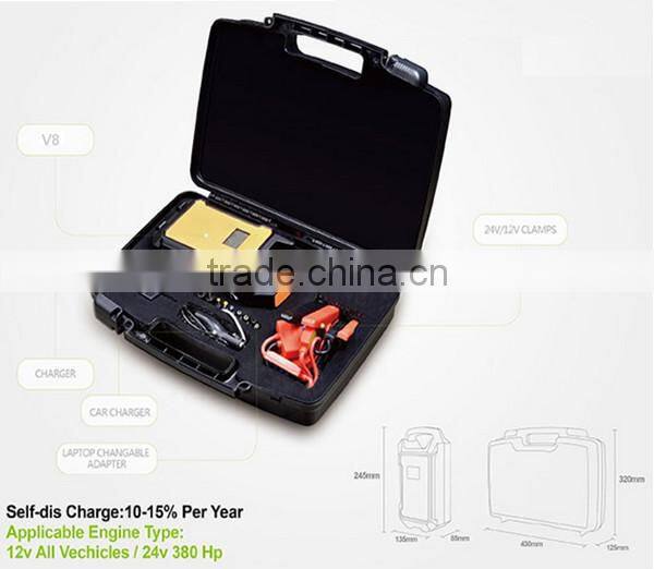 SUNPOW car emergency tool kit battery car jumper 12v/24v car starter