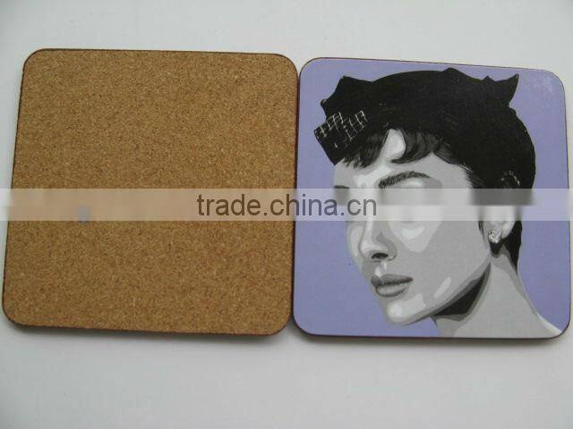 2015 Best selling sublimation wooden coaster